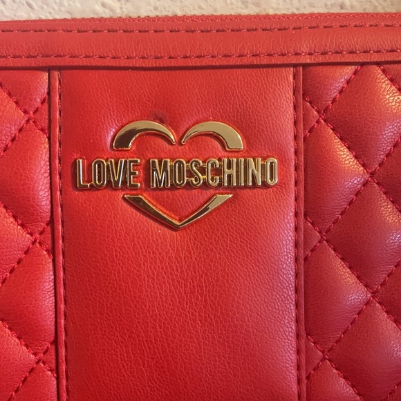Love Moschino Red Leather Long Wallet - Picture 2 of 8